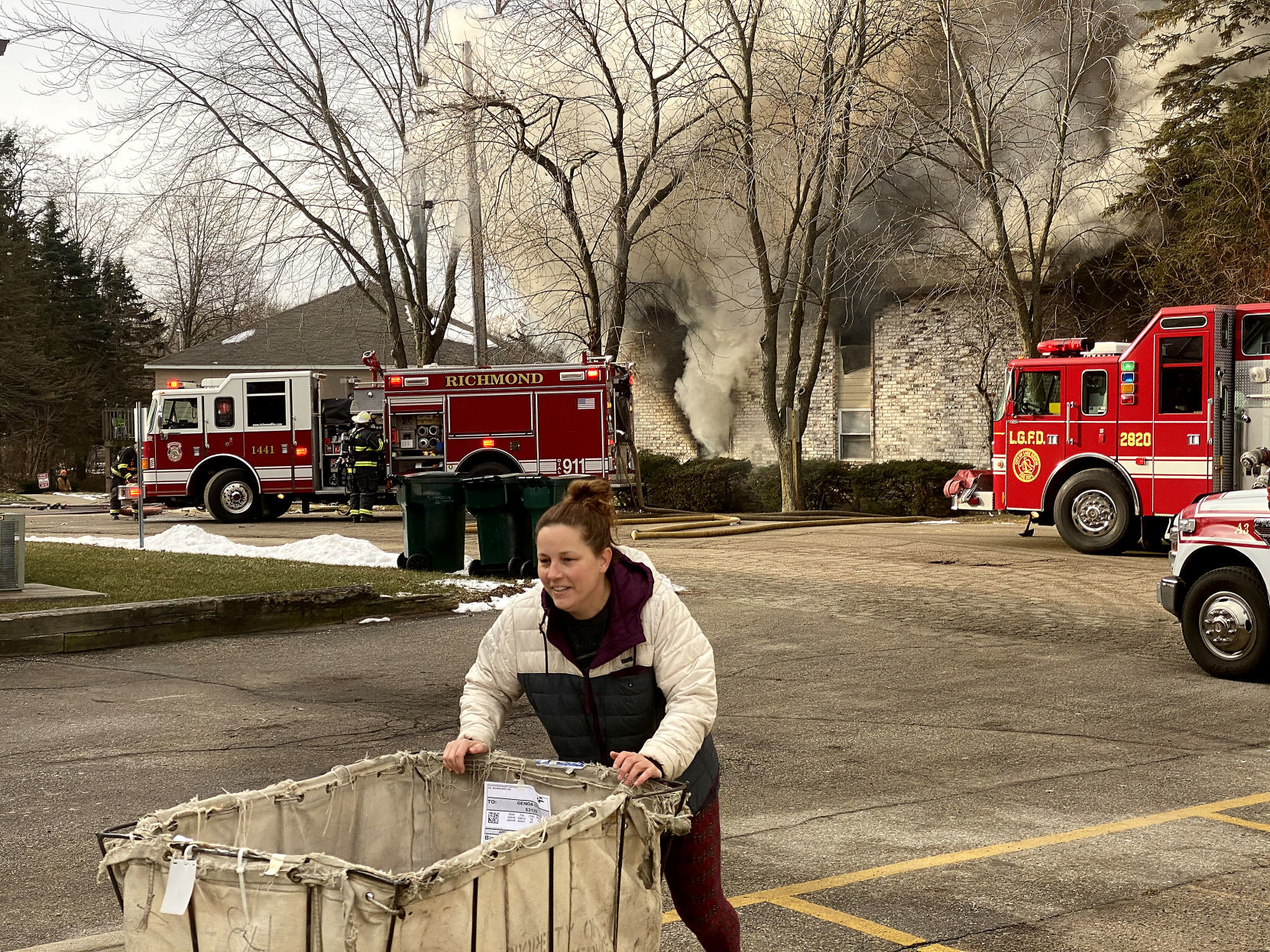 Post office precautions during fire